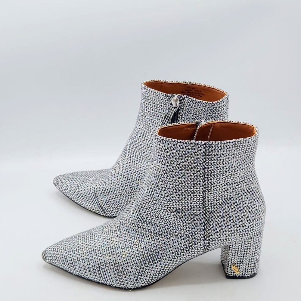 Kurt Geiger London Burlington Crystal Houndstooth Boots 40 - Picture 4 of 16